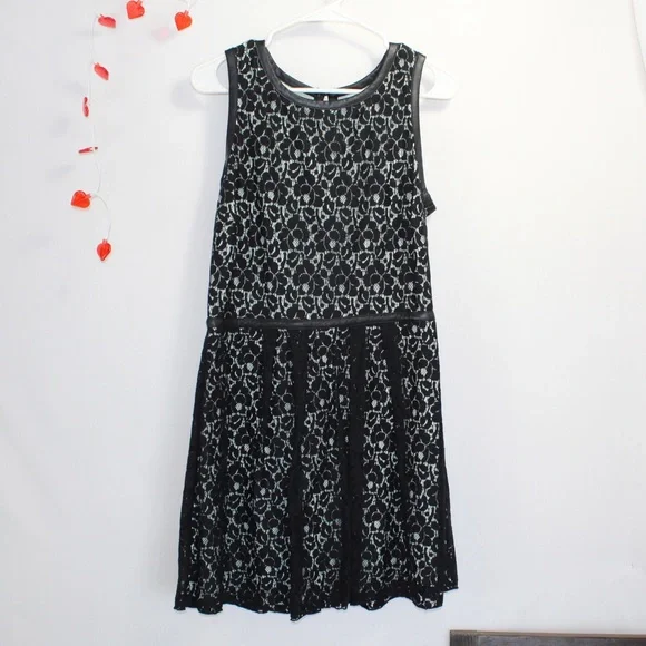 royal blue lace shift dress Dolly Scallop Trim Shift Dress Small / Cream main image 1